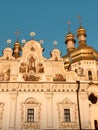 Sunset over the golden domes of the Kyiv Pechersk Lavra - LAVRA - KIEV - UKRAINE